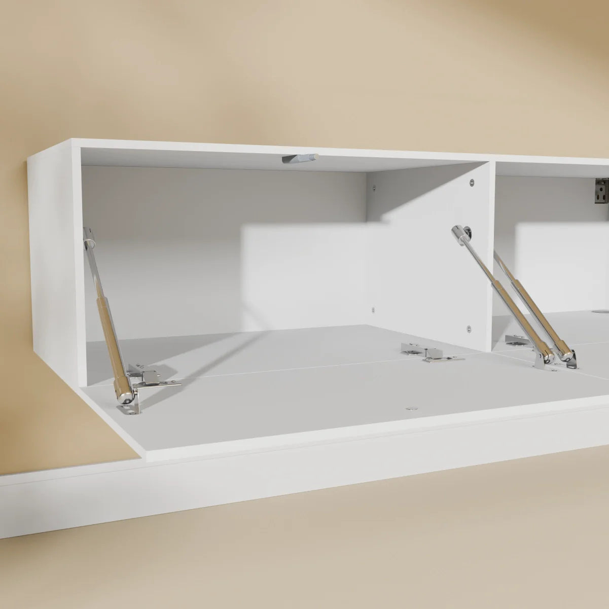 Mora Mobile TV | Sospeso o a terra | 240 cm Bianco