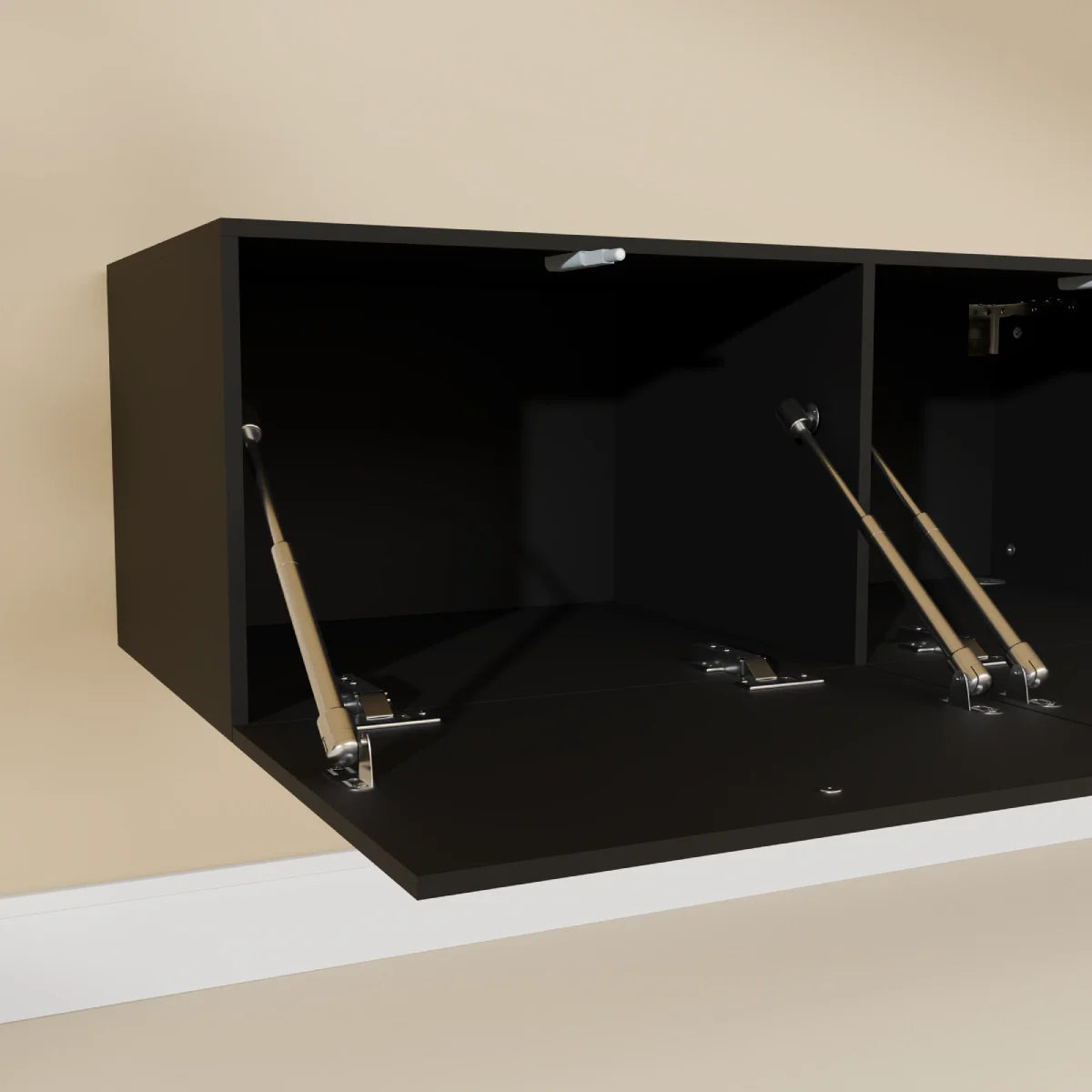 Mora Mobile TV | Sospeso o a terra | 180 cm Nero