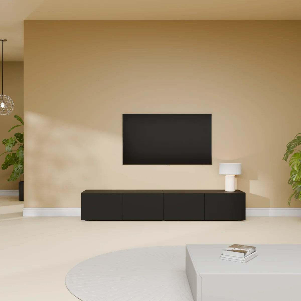 Mora Mobile TV | Sospeso o a terra | 180 cm Nero