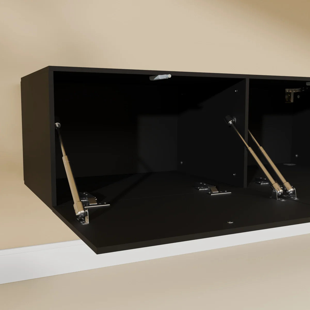 Mora Mobile TV | Sospeso o a terra | 200 cm Nero