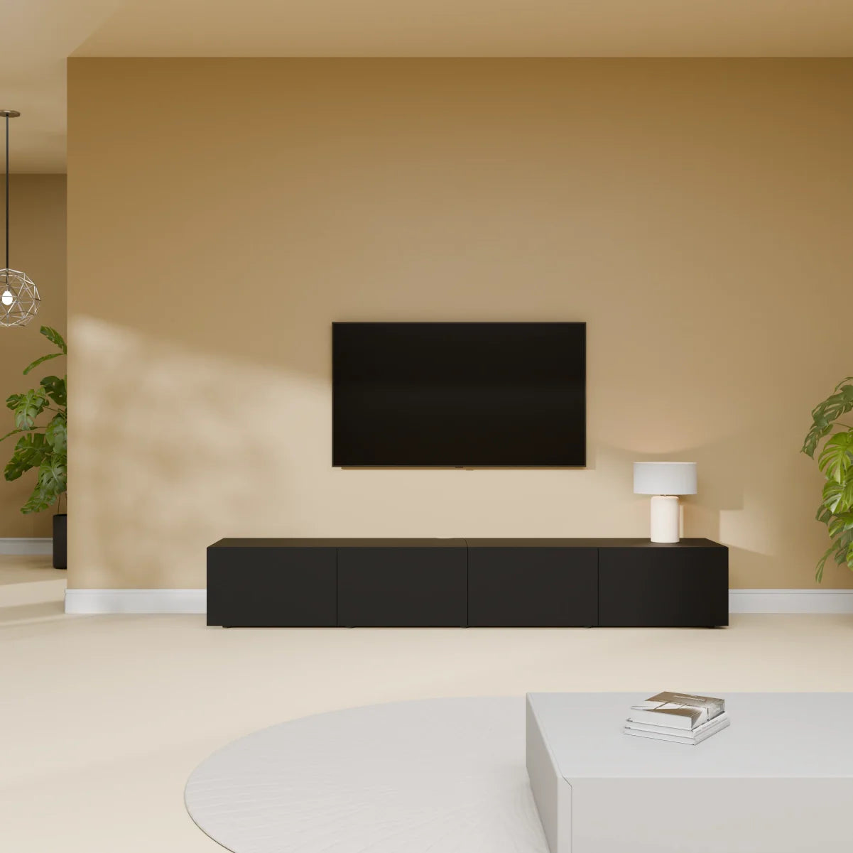 Mora Mobile TV | Sospeso o a terra | 200 cm Nero