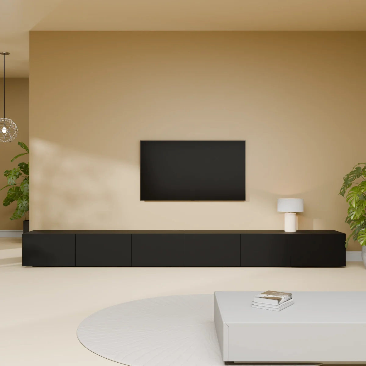 Mora Mobile TV | Sospeso o a terra | 300 cm Nero