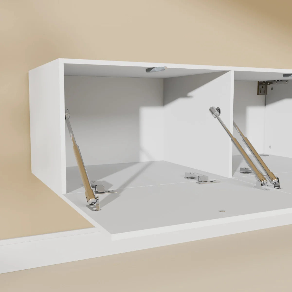 Mora Mobile TV | Sospeso o a terra | 180 cm Bianco