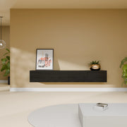 Mora Mobile TV | Sospeso o a terra | 200 cm Nero-Rovere