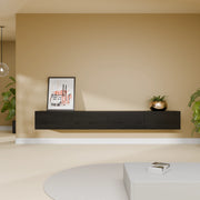 Mora Mobile TV | Sospeso o a terra | 240 cm Nero-Rovere