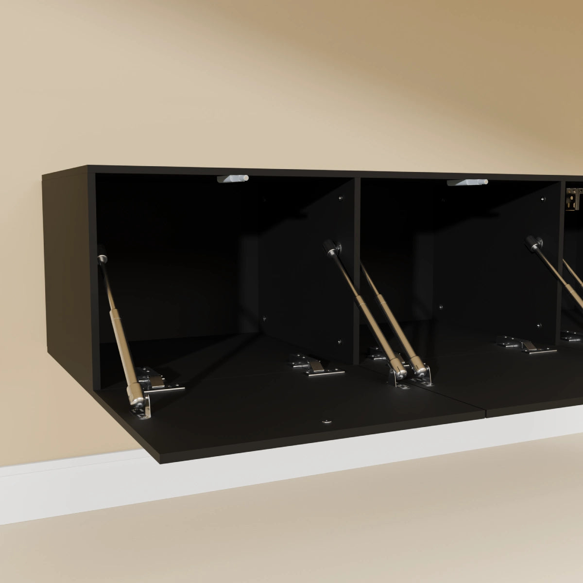 Mora Mobile TV | Sospeso o a terra | 120 cm Nero