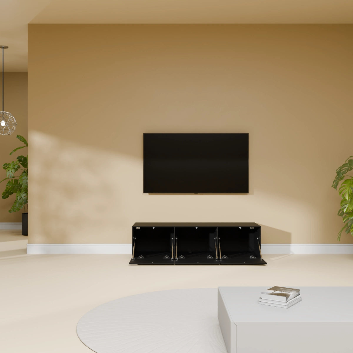 Mora Mobile TV | Sospeso o a terra | 120 cm Nero