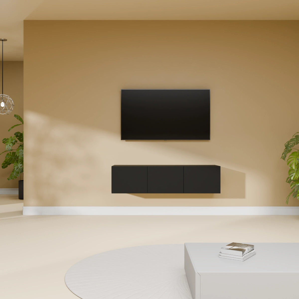 Mora Mobile TV | Sospeso o a terra | 120 cm Nero