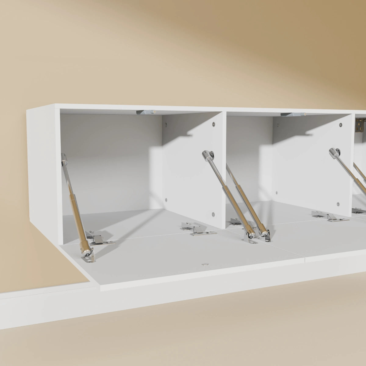 Mora Mobile TV | Sospeso o a terra | 120 cm Bianco